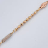 Pulso Eslabon Diamantado 7gr / 21cm / Oro 18K $