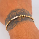 Pulso Eslabon Diamantado 7gr / 21cm / Oro 18K $