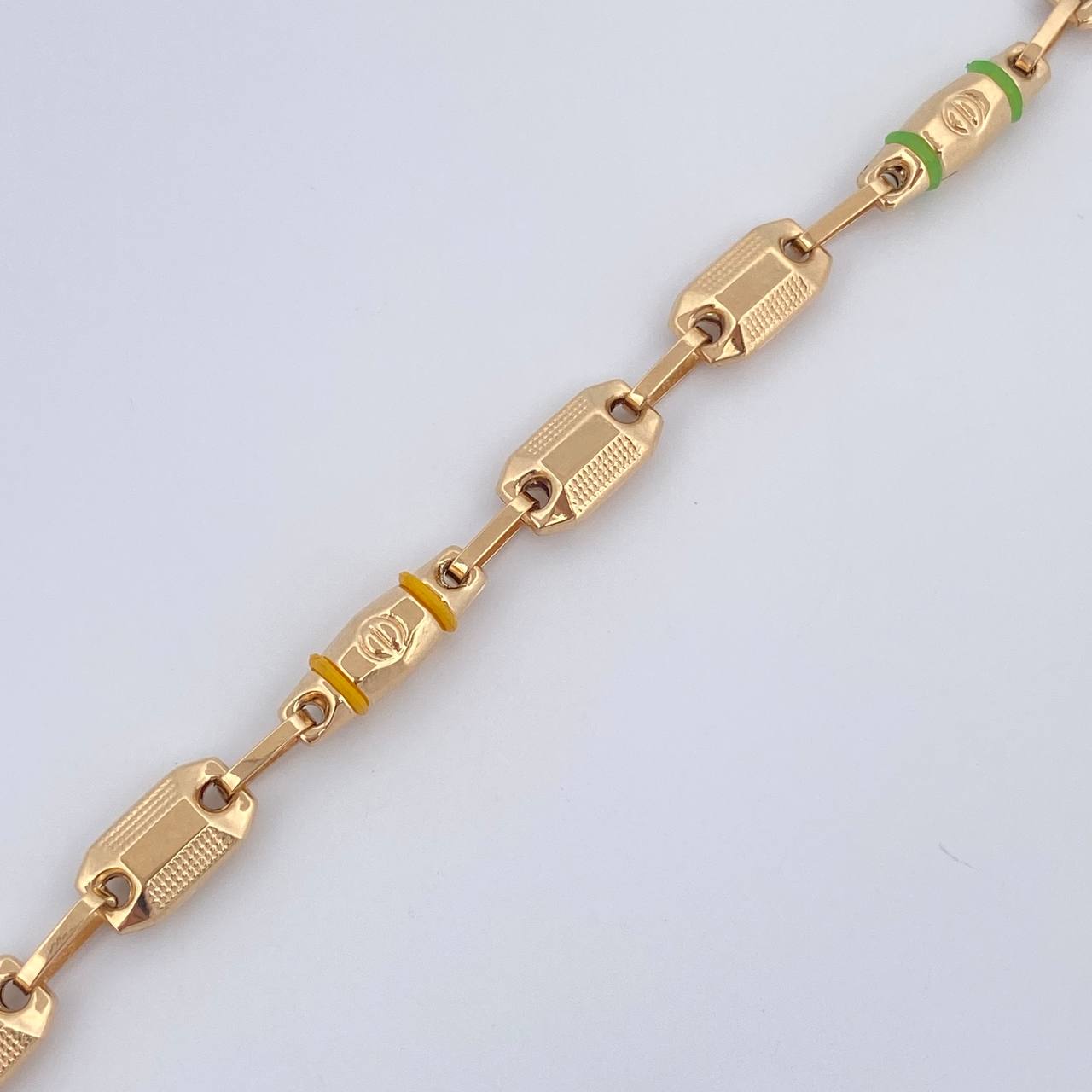 Pulso Rustica Tornillo 6.15gr / 21.5cm / Oro 18K $