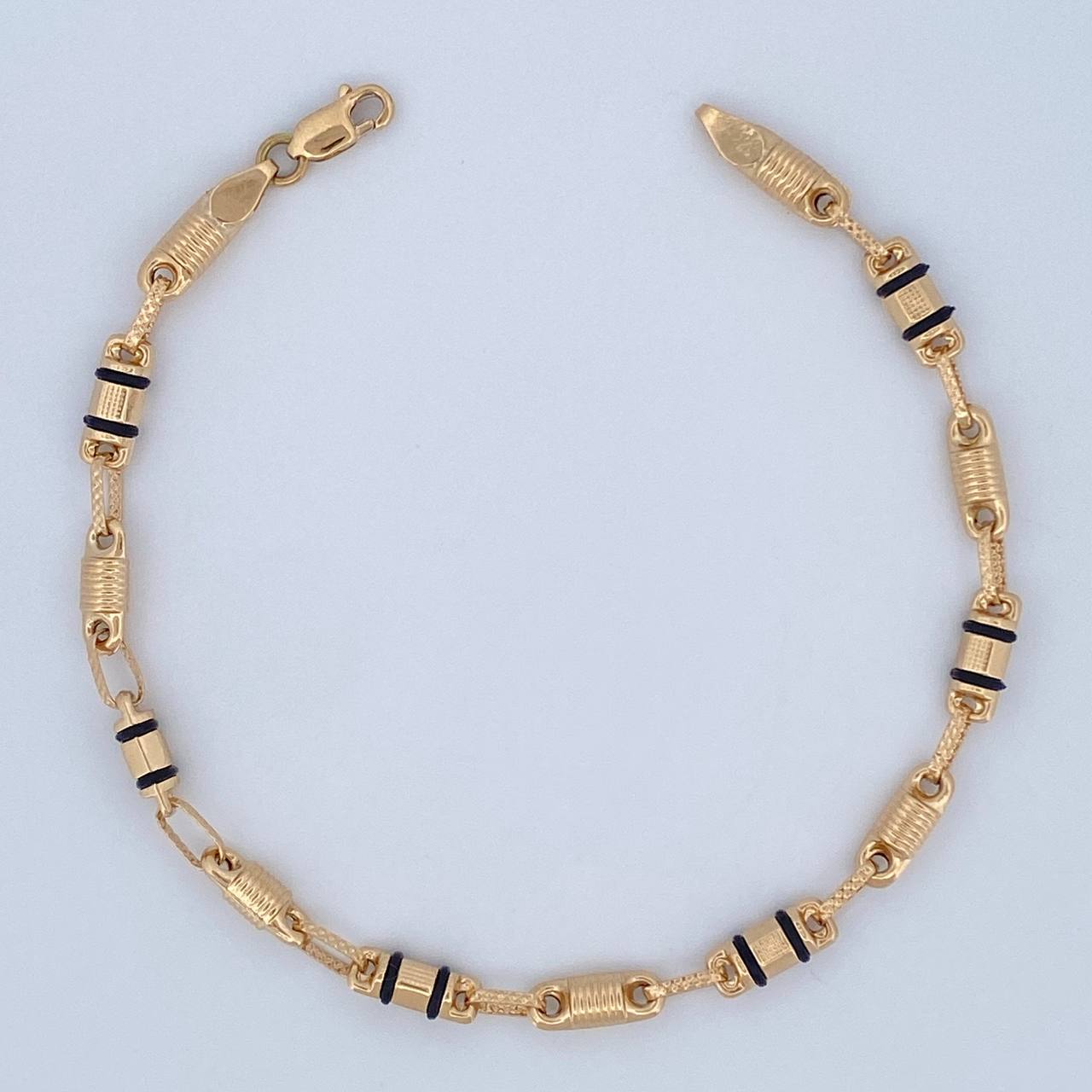 Pulso Rustico Barril 5.4gr / 21cm / Oro 18K $