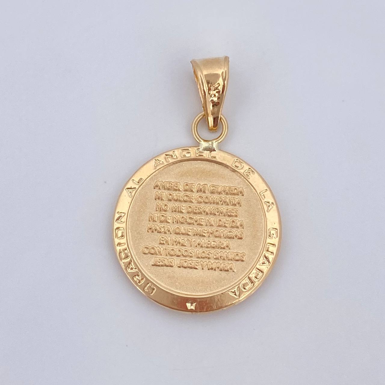 Dije Angel De La Guarda 1.2gr / 2.5cm / Oro Amarillo 18K $