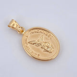 Dije San Miguel Arcángel 1.7gr / 3cm / Oro 18K $