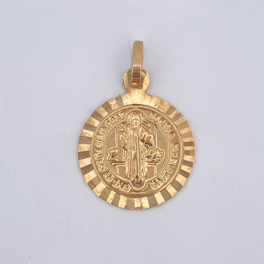 Dije San Benito 1.55gr / 2cm / Oro 18K $