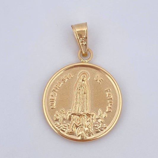 Dije Virgen de Fatima 2gr / 3cm / Oro 18K $