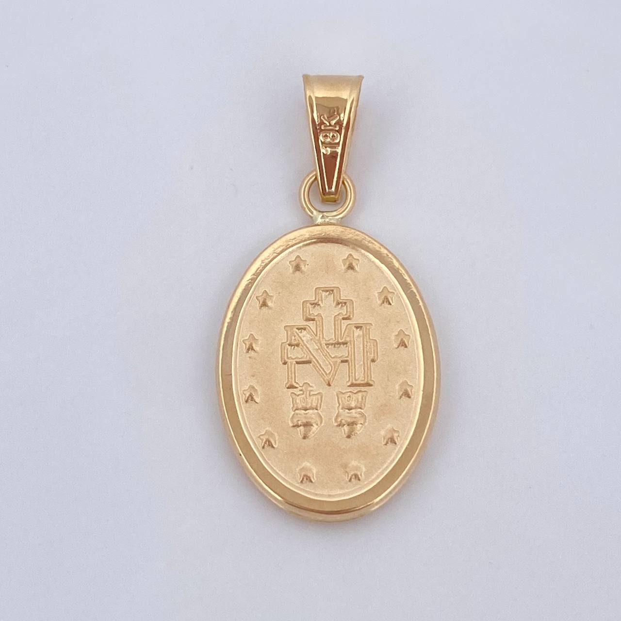 Dije Virgen Milagrosa 1.6gr / 3cm / Oro 18K $
