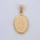 Dije Virgen Milagrosa 1.6gr / 3cm / Oro 18K $