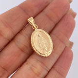 Dije Virgen Milagrosa 1.6gr / 3cm / Oro 18K $