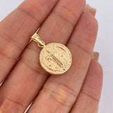 Dije San Benito 1.35gr / 2.5cm / Oro 18K $