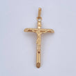 Dije Cruz Cristo 2gr / 4.6cm / Oro 18K $