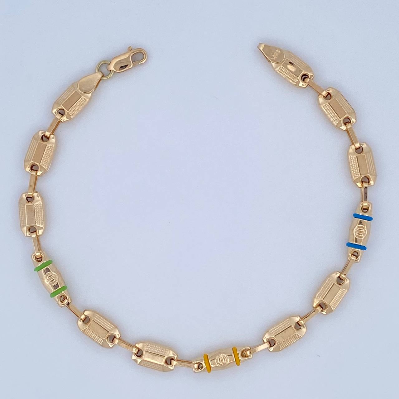 Pulso Rustica Tornillo 6.15gr / 21.5cm / Oro 18K $