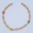 Pulso Rustica Tribal 5.5gr / 21.5cm / Oro 18K $