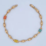 Pulso Rustica Tribal 5.5gr / 21.5cm / Oro 18K $