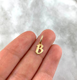 Dije Letra B Cursiva 0.4gr / 1.6cm / Oro Amarillo 18K