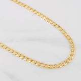 Cadena Cubana 8.85g / 60cm / 4.21mm Oro Amarillo 18K
