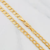 Cadena Cubana 8.85g / 60cm / 4.21mm Oro Amarillo 18K
