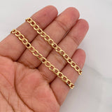 Cadena Cubana 8.85g / 60cm / 4.21mm Oro Amarillo 18K