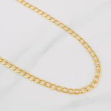 Cadena Cubana 5.35g / 60cm / 3.44mm Oro Amarillo 18K