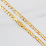 Cadena Cubana 5.35g / 60cm / 3.44mm Oro Amarillo 18K
