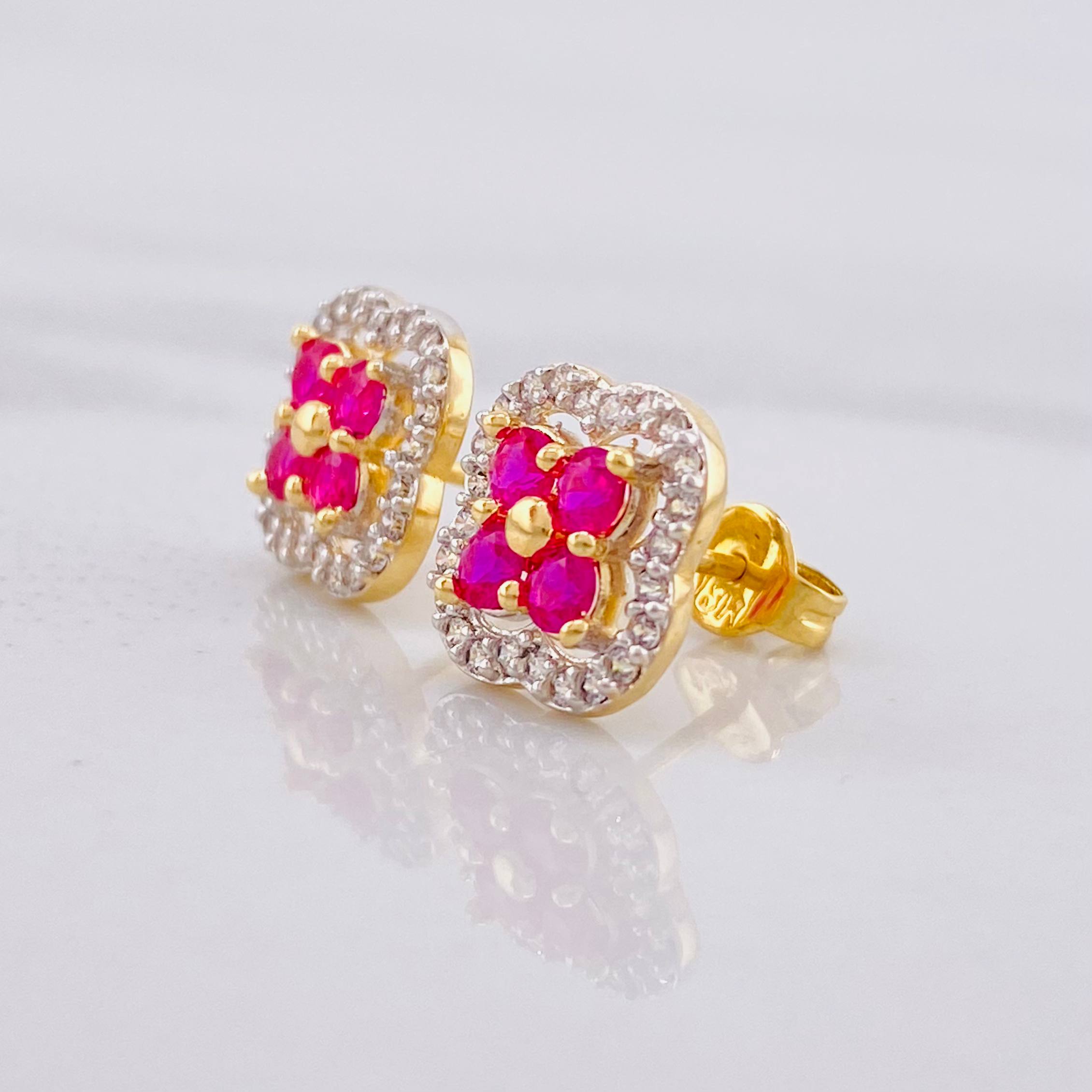 Topos Trébol 2.5g / 9.7mm Oro Amarillo 18K