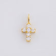 Dije Cruz Diamantes 16pts 0.4g / 1.4cm Oro Amarillo 18K