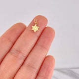 Dije Estrella de David 0.25g / 1.4cm Oro Amarillo 18K