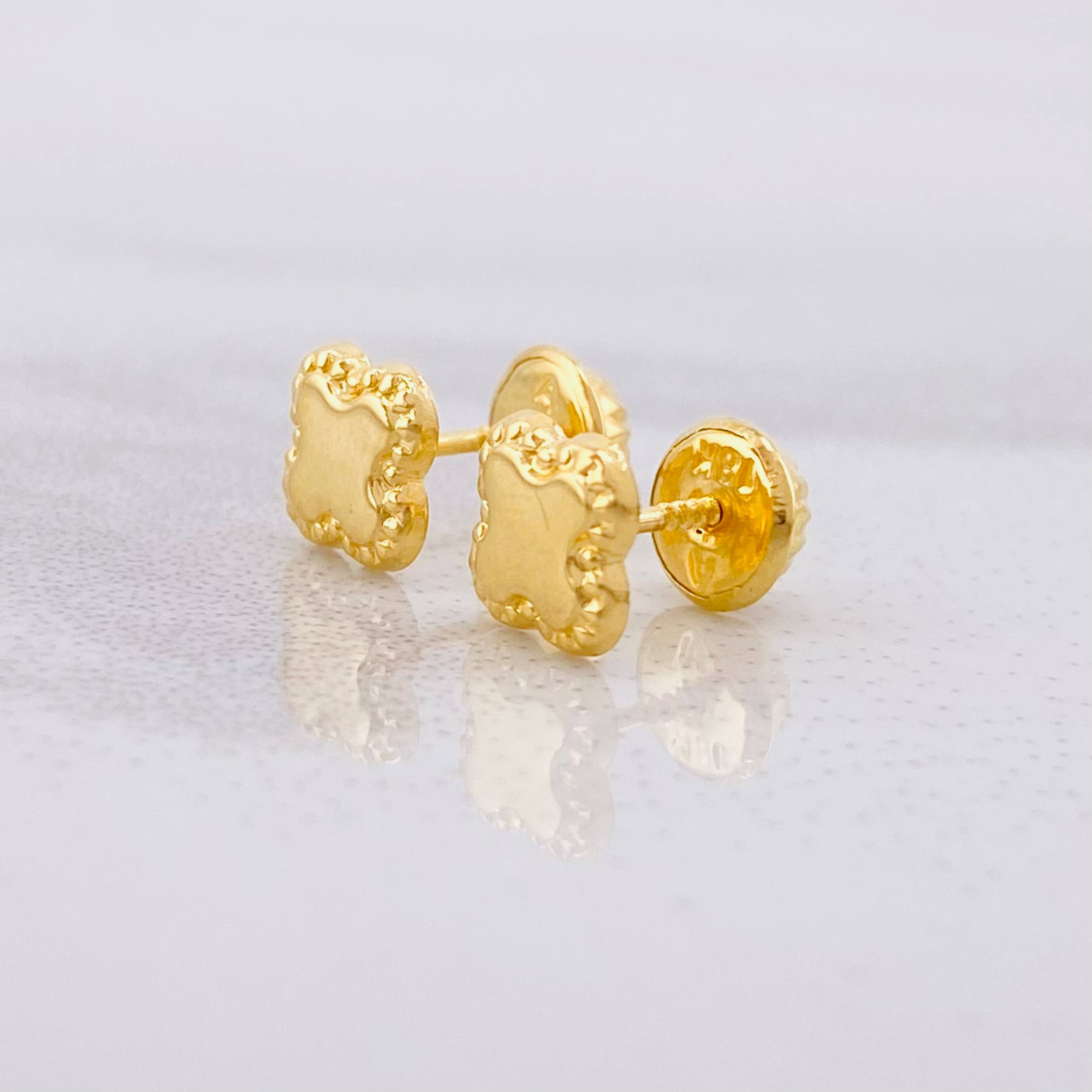 Topos Trébol 0.45g / 5.95mm Oro Amarillo 18K