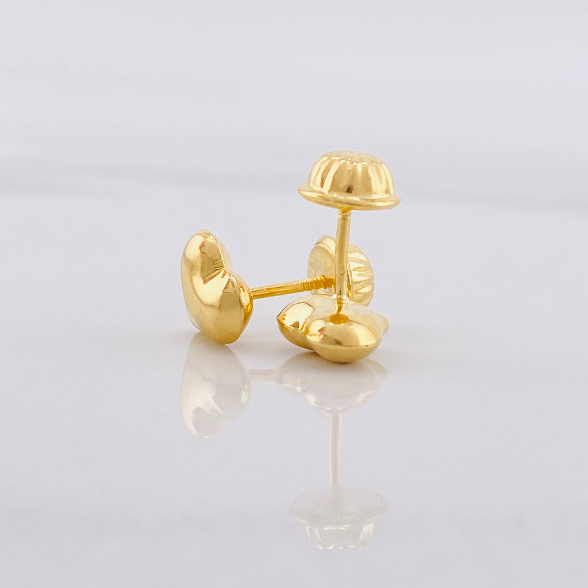 Topos Corazón 0.55g / 5.9mm Oro Amarillo 18K