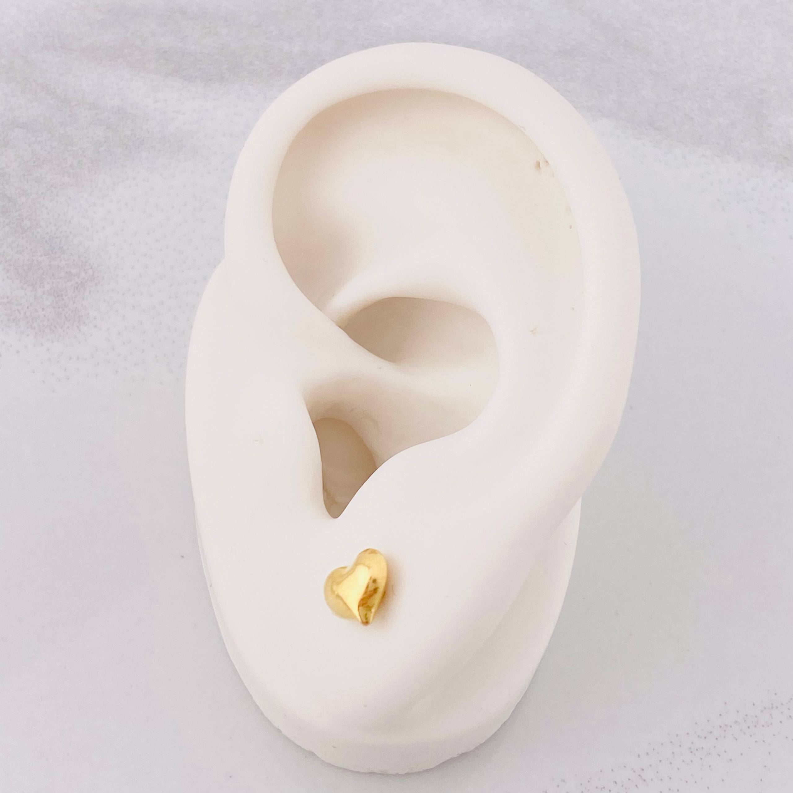 Topos Corazón 0.55g / 5.9mm Oro Amarillo 18K