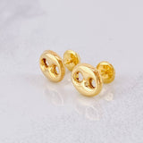Topos GC 0.85g / 8mm Oro Amarillo 18K