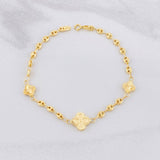 Pulso GC Trébol Diamantado 3.15g / 18.7cm / 1.65mm Oro Amarillo 18K