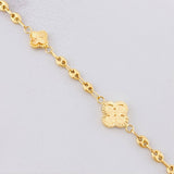 Pulso GC Trébol Diamantado 3.15g / 18.7cm / 1.65mm Oro Amarillo 18K