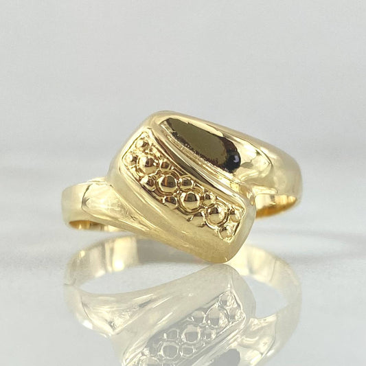 Anillo Paralelo Punteado 1.55gr / T6 1/2 / Oro Amarillo 18K