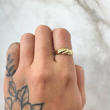 Anillo Olas Paralelas 1.75gr / T7 1/2 / Oro Amarillo 18K