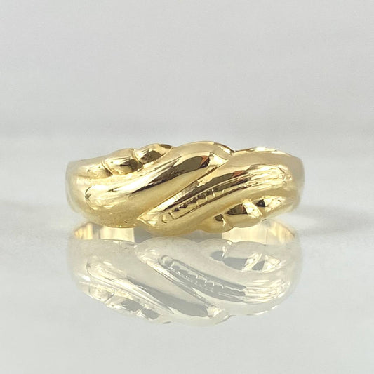 Anillo Olas Paralelas 1.75gr / T7 1/2 / Oro Amarillo 18K
