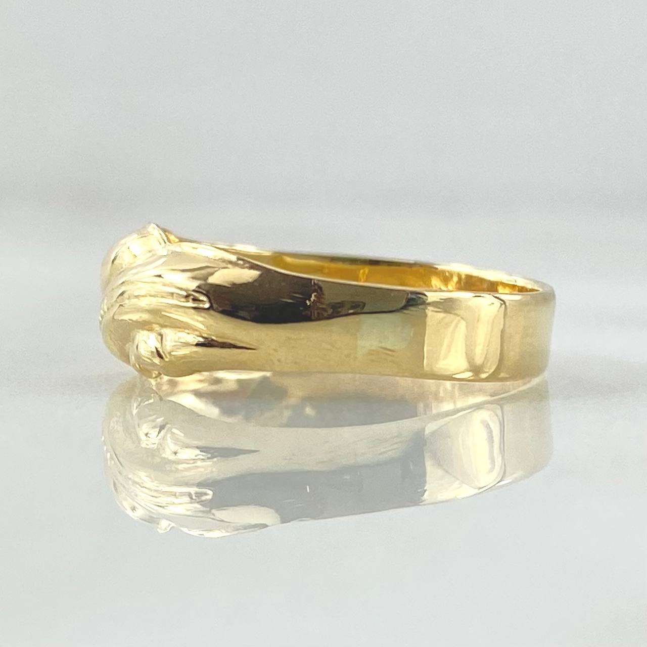 Anillo Olas Paralelas 1.75gr / T7 1/2 / Oro Amarillo 18K