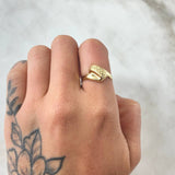 Anillo Paralelo Punteado 1.5gr / T7 1/4 / Oro 18K ©