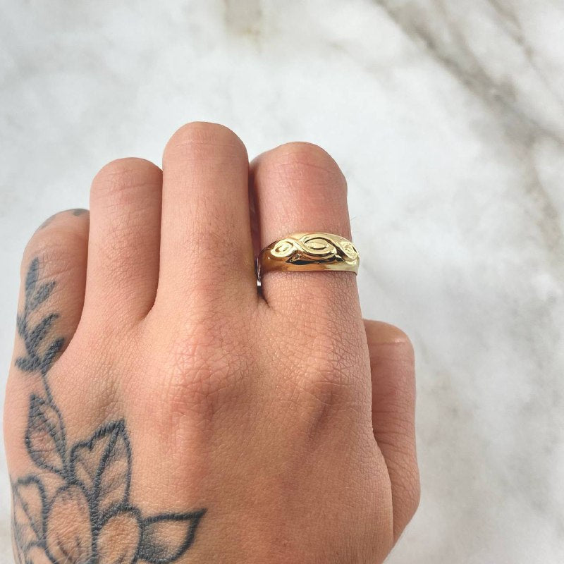 Anillo Trenzado 1.2gr / T6 1/4 / Oro Amarillo 18K