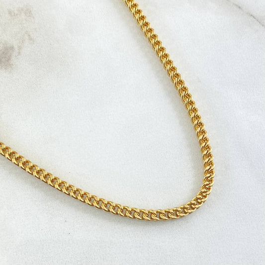 Cadena Franco 13.05gr / 50cm / +3 Oro 18K ©