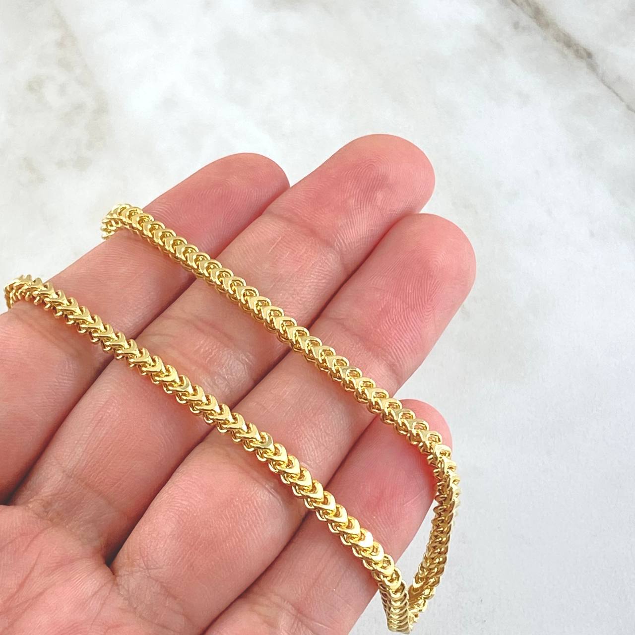 Cadena Franco 13.05gr / 50cm / +3 Oro 18K ©
