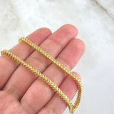 Cadena Franco 13.05gr / 50cm / +3 Oro 18K ©