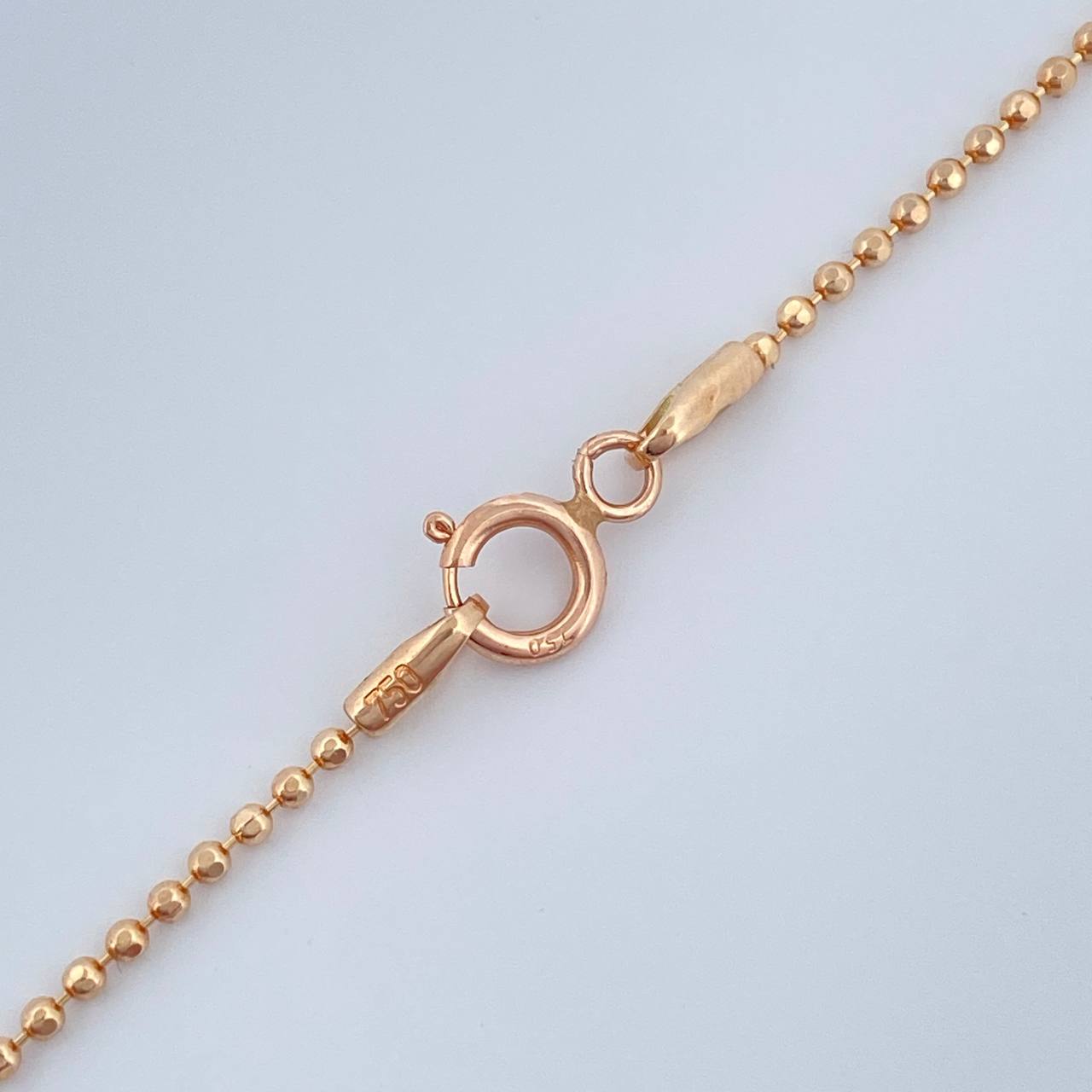 Cadena Militar 3.25gr / 60cm / 1.2mm Oro Rosa +3 &