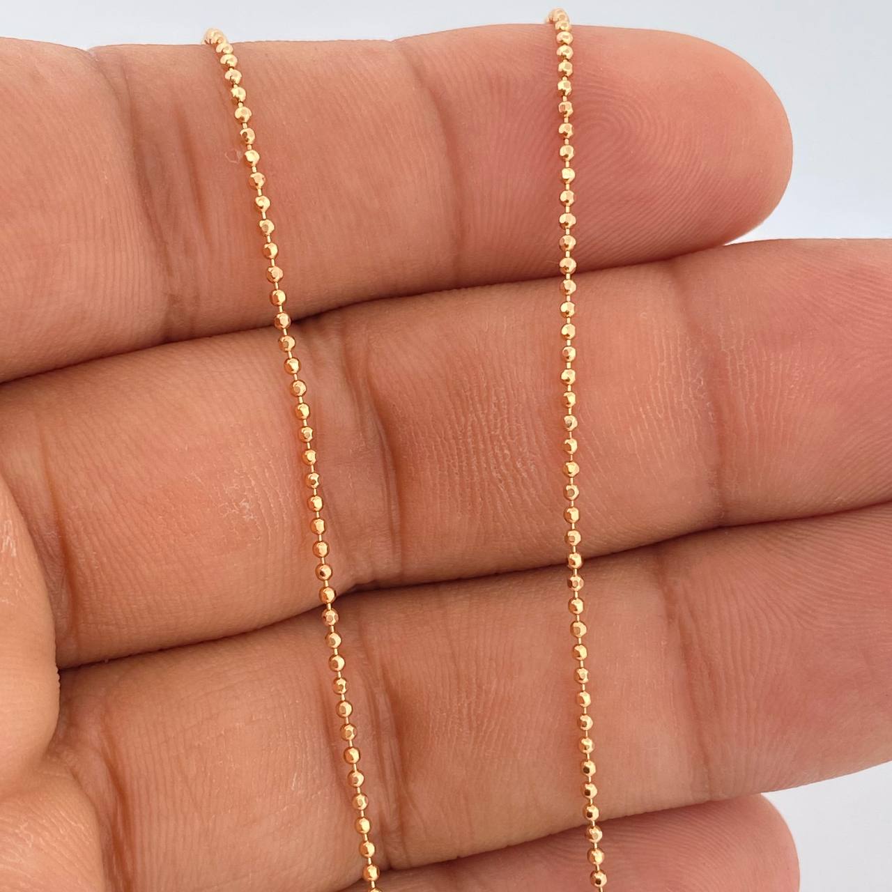 Cadena Militar 3.25gr / 60cm / 1.2mm Oro Rosa +3 &