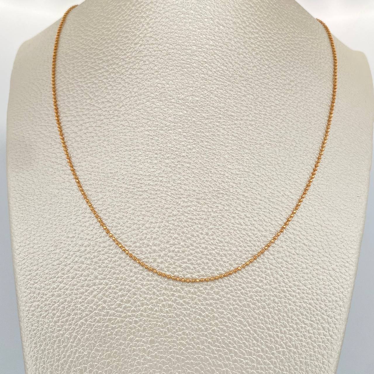 Cadena Militar 3.25gr / 60cm / 1.2mm Oro Rosa +3 &