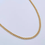 Cadena Cubana 6.2gr / 71cm / 2.5mm Oro Amarillo +0 18K &