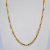 Cadena Cubana 6.2gr / 71cm / 2.5mm Oro Amarillo +0 18K &