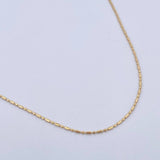Cadena Morse 1.45g / 45cm / 0.75mm Oro Amarillo 18K