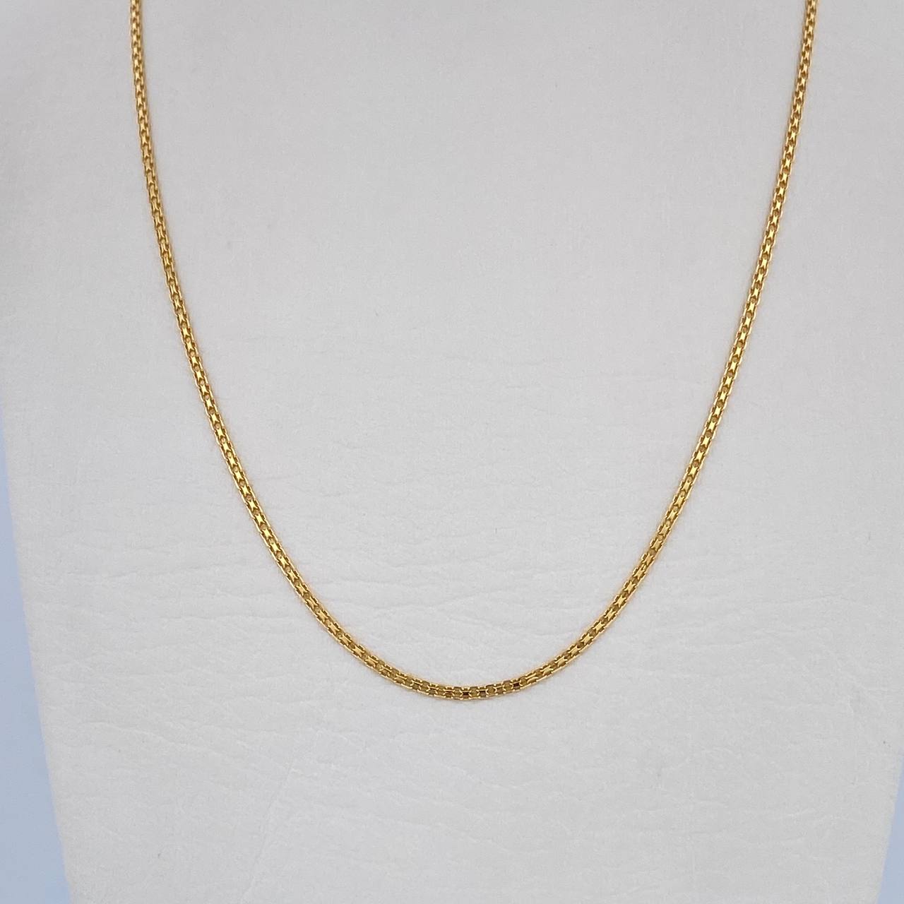 Cadena China 3gr / 60.3cm / 1.3mm Oro Amarillo +1 18K $