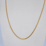Cadena Mini Cubana 6gr / 60.6cm / 1.5mm Oro Amarillo +0 18K $