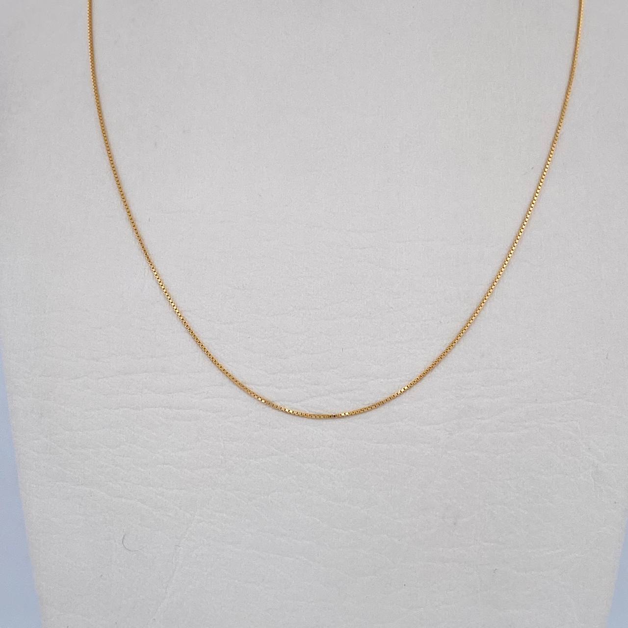 Cadena Veneciana 1gr / 45cm / 0.55mm Oro Amarillo +3 18K $