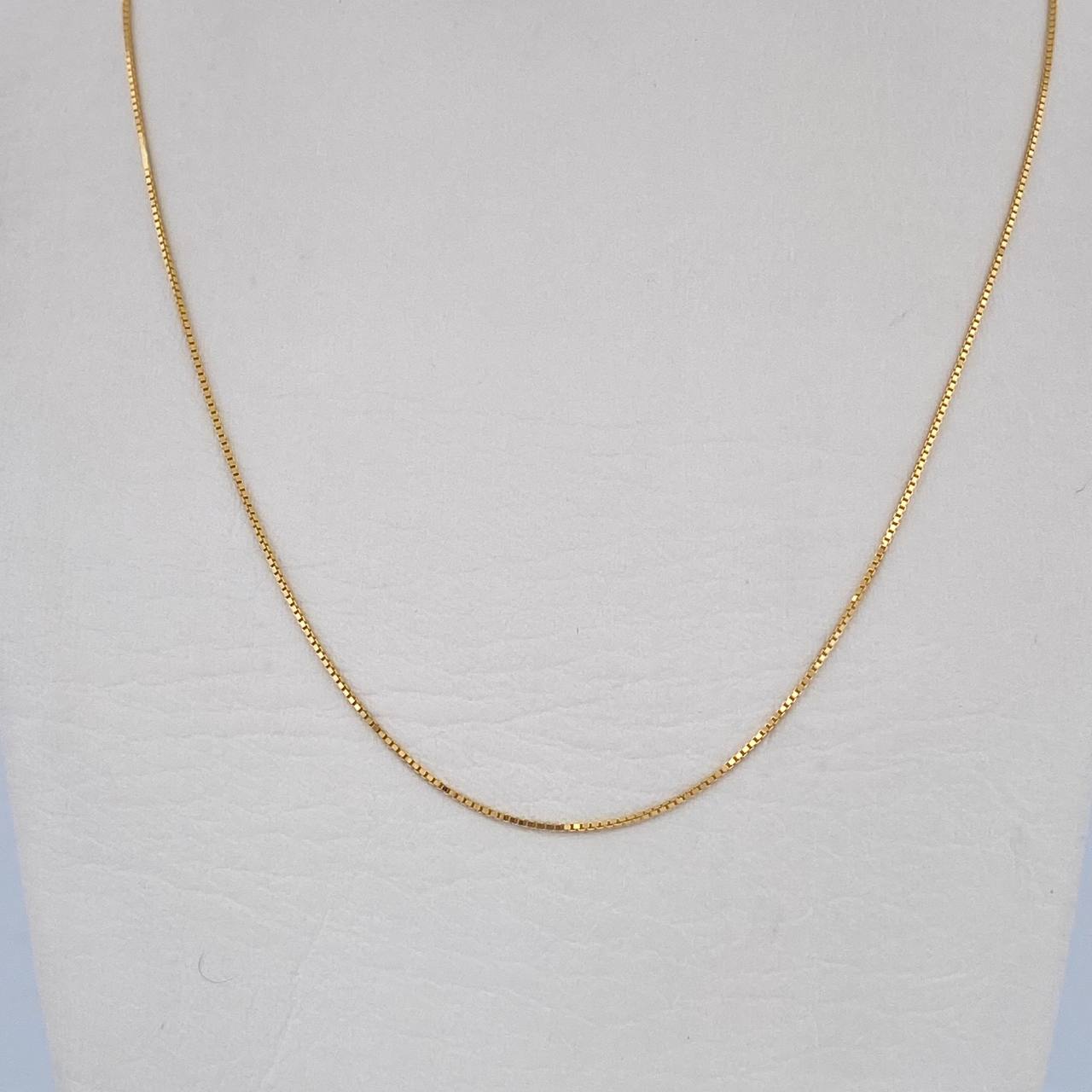 Cadena Veneciana 1.8gr / 45cm / 0.6mm Oro Amarillo +3 18K &